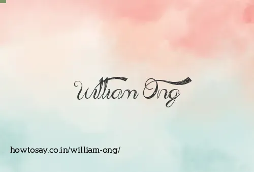 William Ong