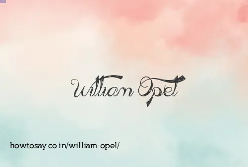 William Opel