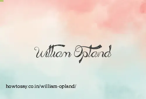 William Opland