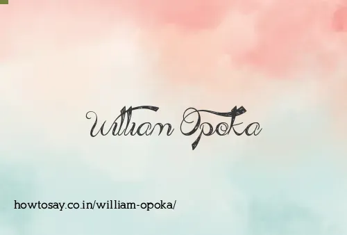 William Opoka