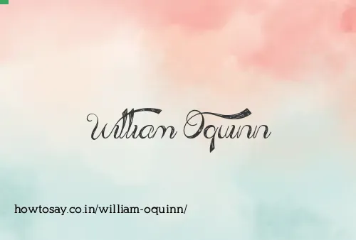 William Oquinn