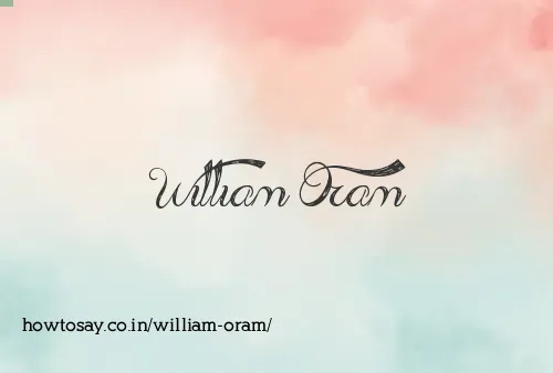 William Oram
