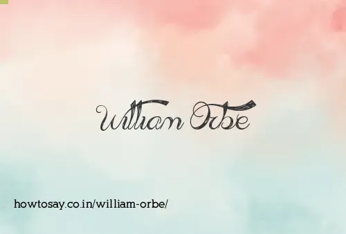 William Orbe