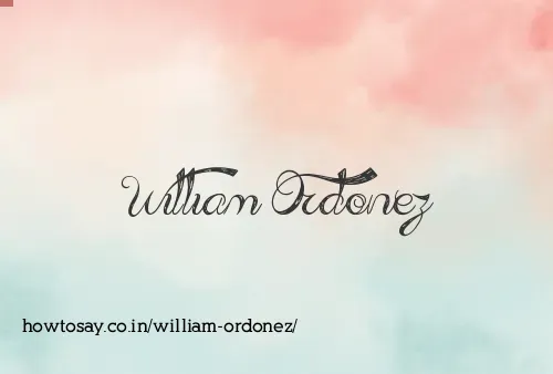 William Ordonez