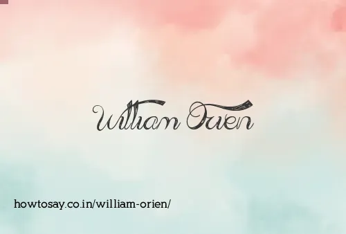 William Orien