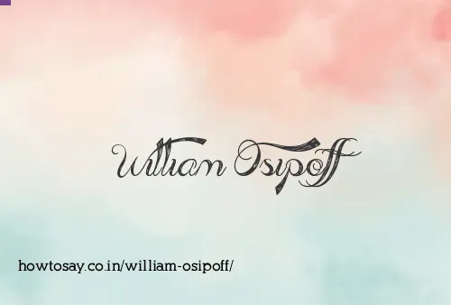 William Osipoff