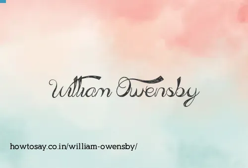 William Owensby