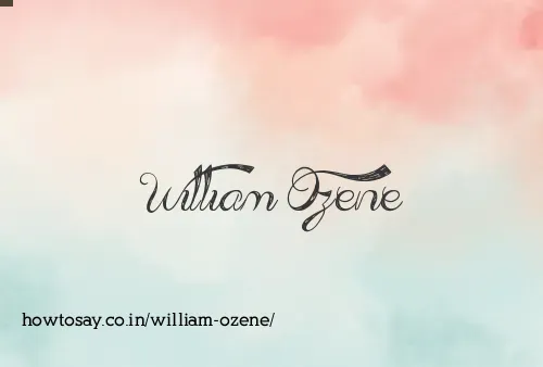 William Ozene