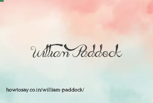 William Paddock