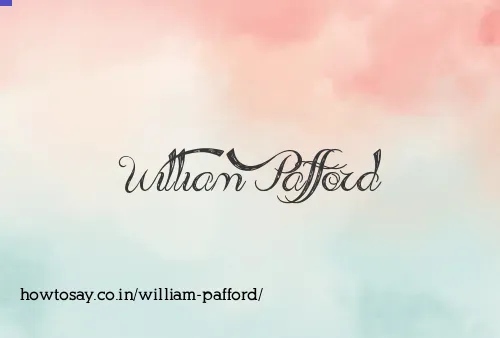 William Pafford