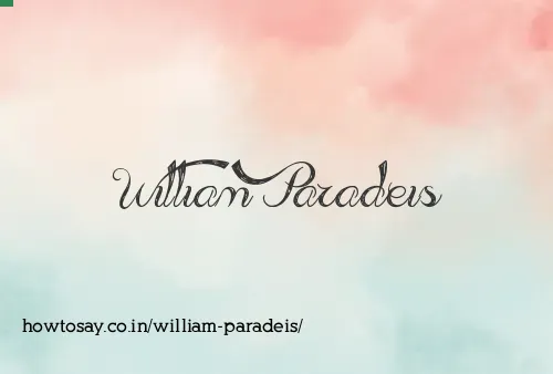 William Paradeis