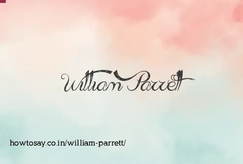 William Parrett