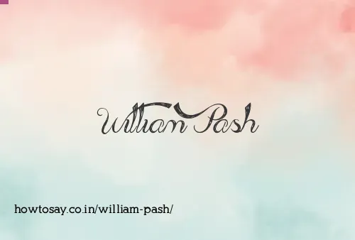 William Pash