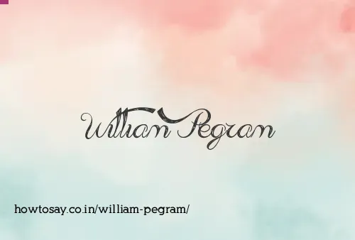 William Pegram