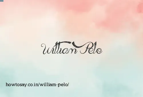 William Pelo