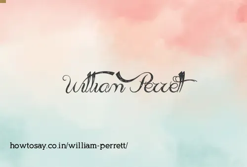 William Perrett