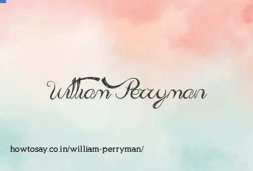 William Perryman