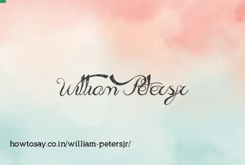 William Petersjr