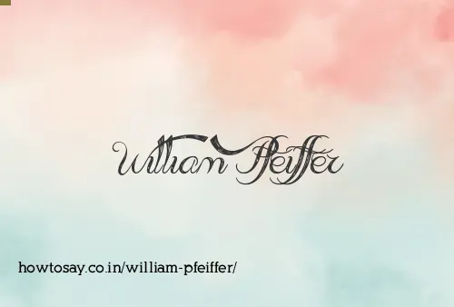 William Pfeiffer