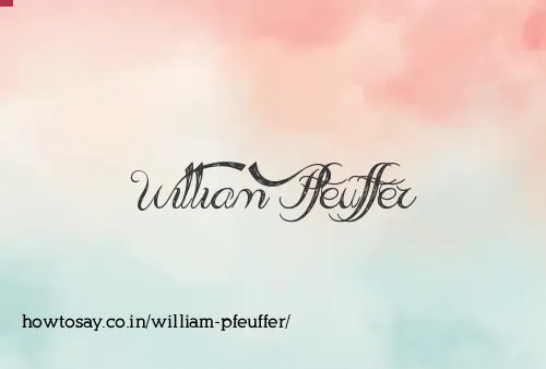 William Pfeuffer