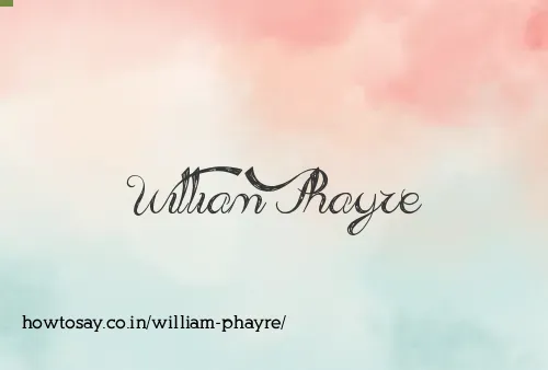William Phayre