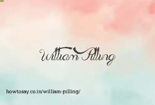 William Pilling