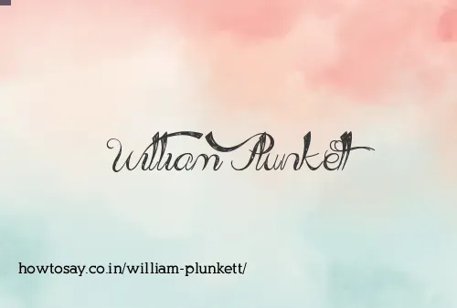 William Plunkett