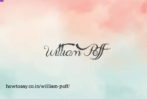William Poff