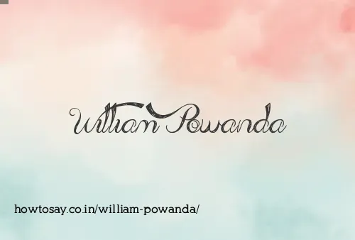 William Powanda