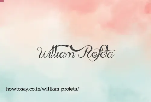 William Profeta