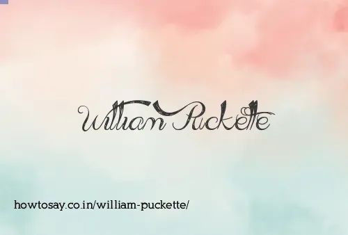 William Puckette