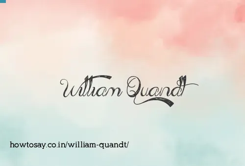 William Quandt