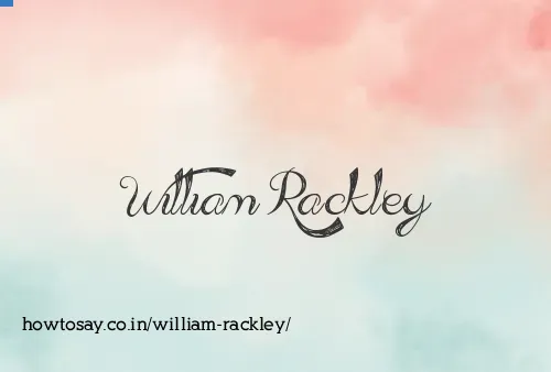 William Rackley