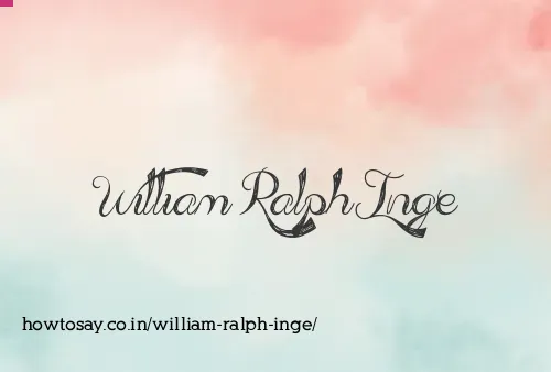 William Ralph Inge