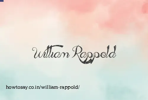 William Rappold