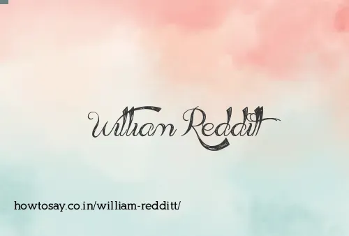 William Redditt