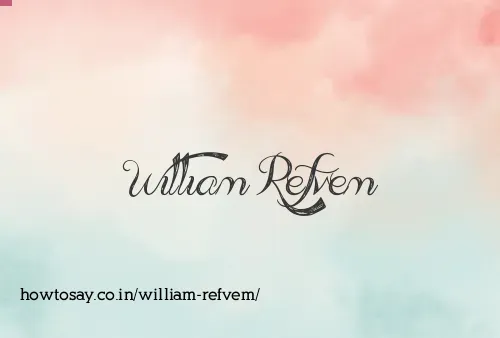William Refvem