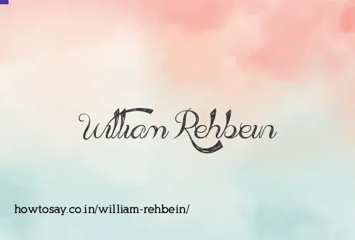 William Rehbein