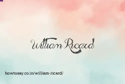William Ricard
