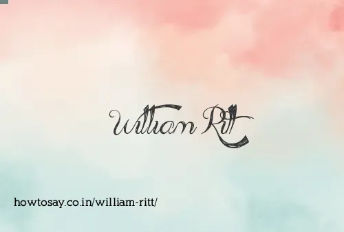 William Ritt