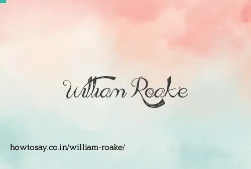 William Roake