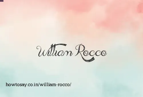 William Rocco