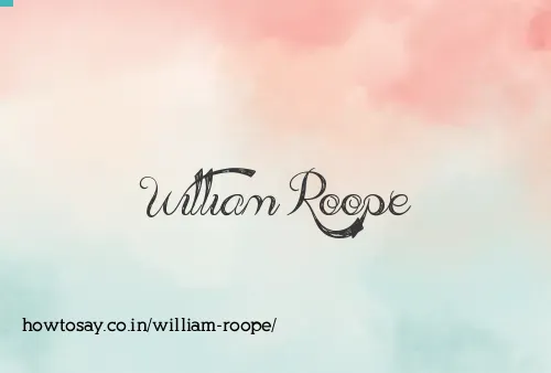William Roope
