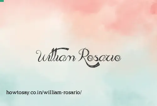 William Rosario
