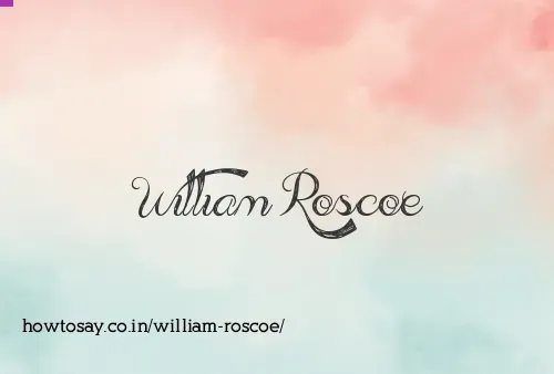 William Roscoe