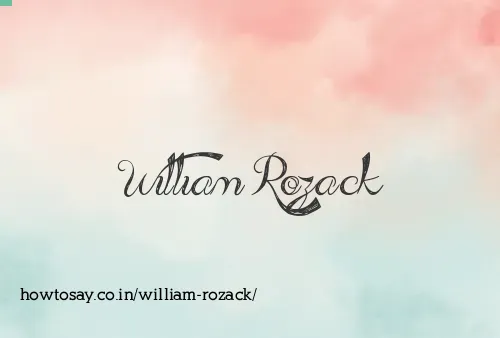 William Rozack