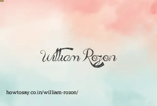William Rozon