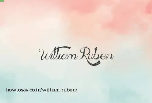 William Ruben
