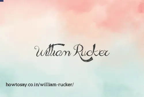 William Rucker