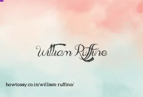 William Ruffino